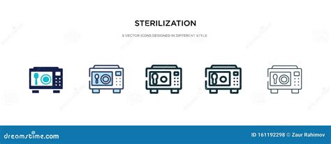 Sterilization Icon In Different Style Vector Illustration Two Colored