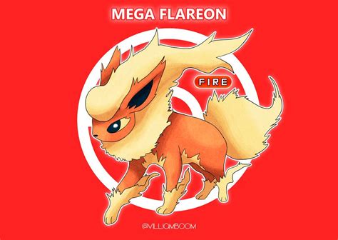 Mega Flareon By Villi C Cute Pokemon Wallpaper Pokemon