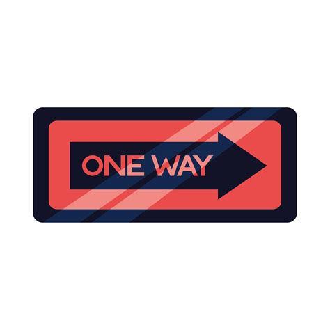 Isolated Road Sign One Way Vector Design 2956097 Vector Art At Vecteezy