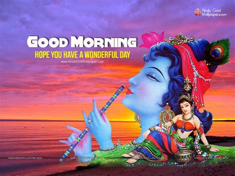 There is no other theme on earth other than a beautifully created radha krishna photo that glorifies. Jai Shri Krishna Good Morning Wallpaper (With images ...