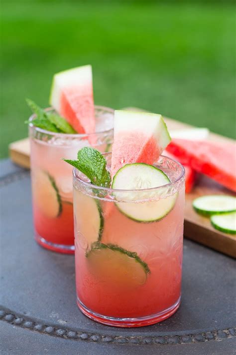 Watermelon And Cucumber Mojitos The Girl On Bloor