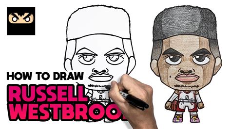 How To Draw Russell Westbrook Houston Rockets 러셀 웨스트브룩 그리기 휴스턴