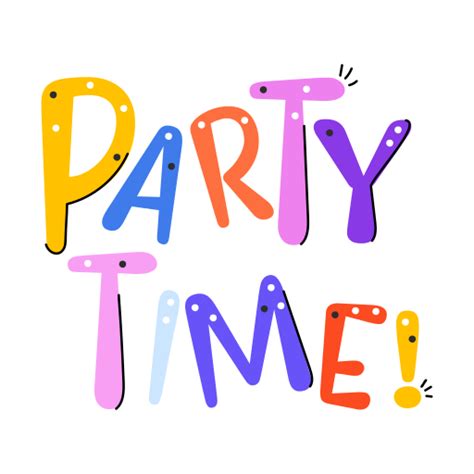 Party Time Stickers Free Cultures Stickers