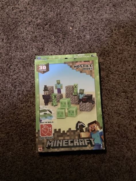 Minecraft Craft Kits Papercraft Hostile Mobs Set Over 30 For Sale