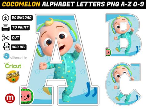 Cocomelon Alphabet Letters Png Mr Alphabets