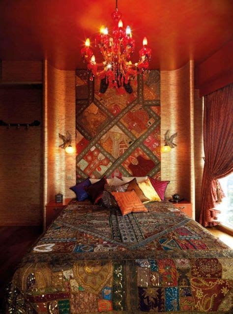 Indian Inspired Bedroom I Love The Colors Used Here Dormitorios