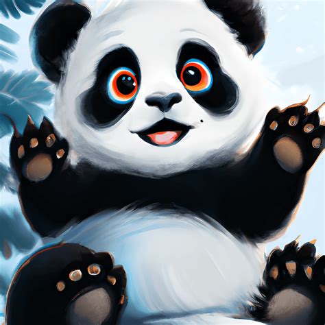 Cute Baby Panda Bear 3d Children Illustration · Creative Fabrica