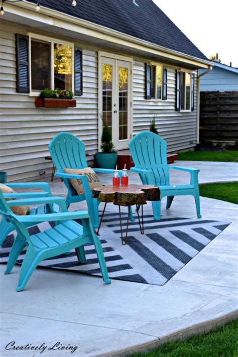 Diy Painted Outdoor Rug Creatively Living Blog Painted Outdoor