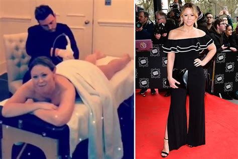 Girls Alouds Kimberley Walsh Shares Video Of Her Getting Non Surgical Lipo On Her Bum The
