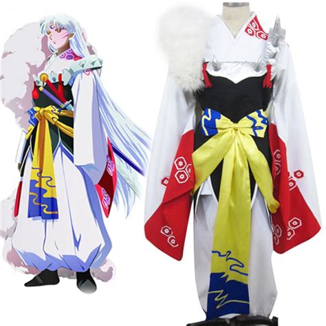 Free Shipping Inuyasha Sesshomaru Kimono Anime Love Live Cosplay