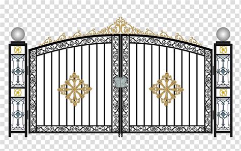 Free Download White And Black Gate Illustration Window Gate Door