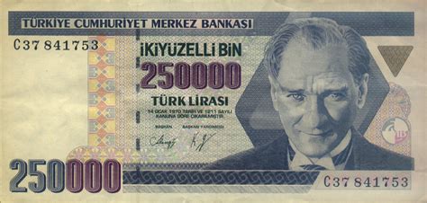 250 000 Lira Turkey Numista