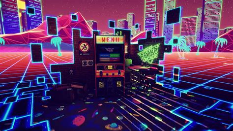 1600x900px Free Download Hd Wallpaper Arcade Synthwave Digital