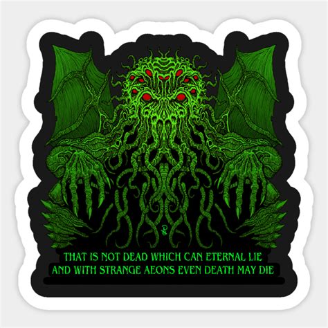 Green Cthulhu Cthulhu Sticker Teepublic