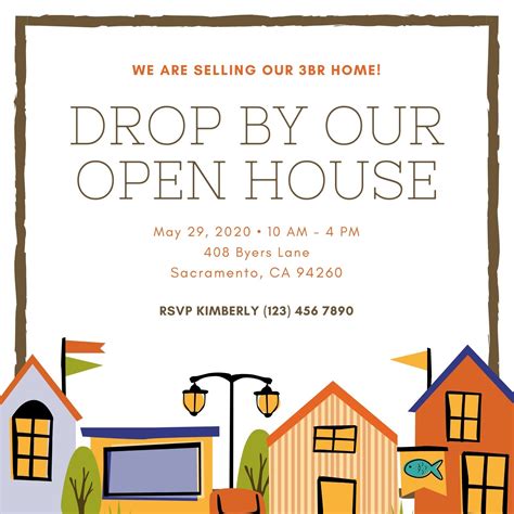 Open House Invitations Templates