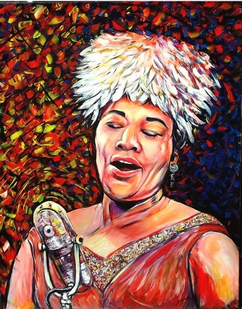 Cry Me A River Ella Fitzgerald Acrylic Painting By Dasmang Gary Aitken Artfinder