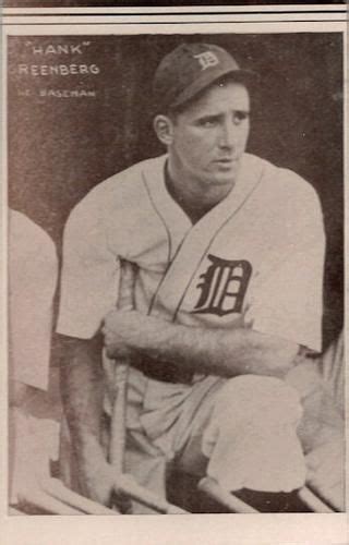 1934 Tigers Team Set Annis Furs 11 Hank Greenberg Front Tiger Team