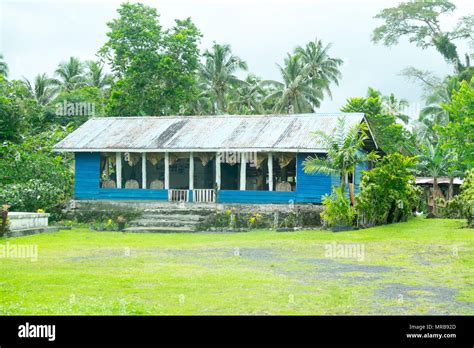 Upolu Island Samoa October 30 2017 Typical Samoan Home Where