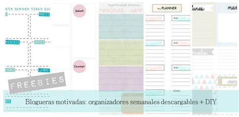 Organizadores Semanales Para Descargar Diy Caja De Luz Blogueras