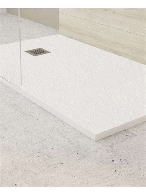 Slate 1900 X 800 Shower Tray White With Free Shower Waste