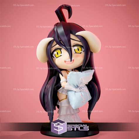 chibi albedo 3d model from overlord specialstl