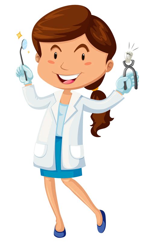 Mujer Dentista Con Equipo 298208 Vector En Vecteezy