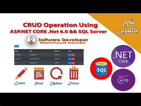 Crud Operations In Asp Net Core Mvc With Ef Mvccore Arabic English