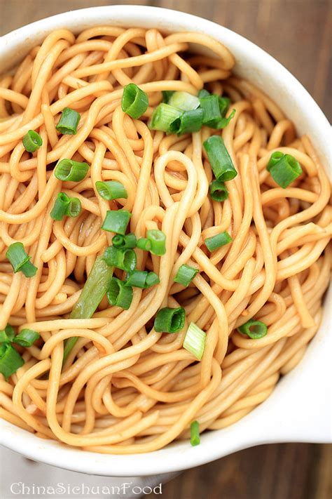 Easy Ginger Scallion Noodles China Sichuan Food
