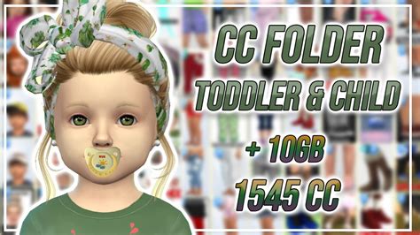 Cc Folder Toddler And Childs 10 Gb The Sims 4 Youtube