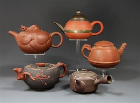Great Collection Of Old OriËntal Teapots Chinese Yixing Japanese