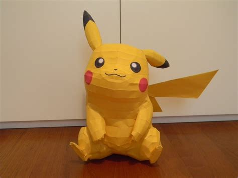 Pokemon Pikachu Real 11 Figura Papercraft Armalo Tu Mismo 5000 En