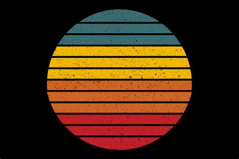Grunge Retro Vintage Sunset Graphic By Sunandmoon · Creative Fabrica