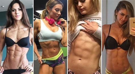 20 women with incredible abs on instagram muscle and fitness abs women tight abs six pack abs