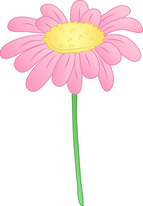 Pretty Pink Daisy Flower Free Clip Art