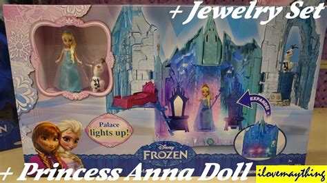 Disney Frozen Magical Lights Palace Princess Anna Doll And Jewelry Set