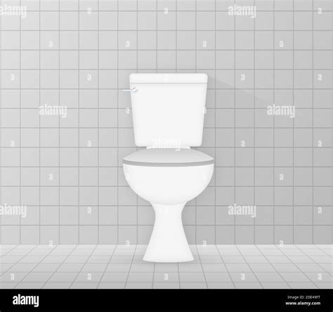 White Ceramics Clean Toilet Bowl Icon Toilet Room Vector Stock Illustration Stock Vector Image