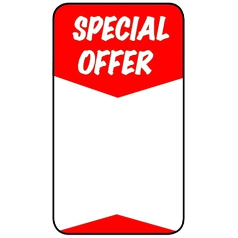 Special Offer Retail Promotion Labels