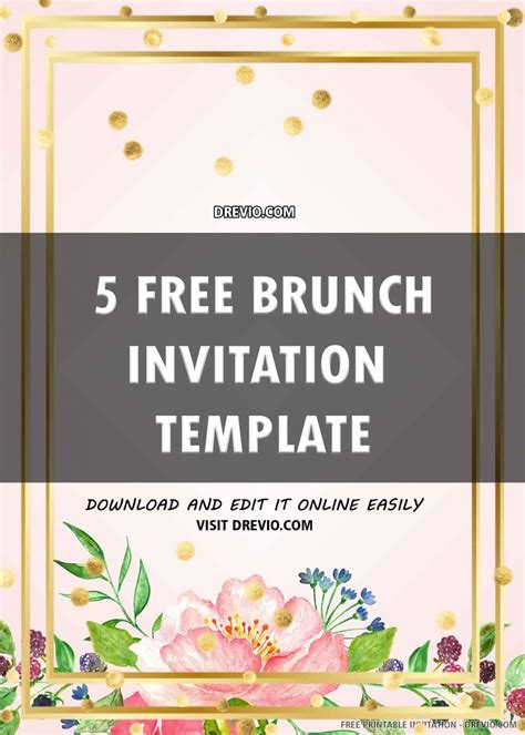 Free Printable Brunch Invitation Template Download Hundreds Free