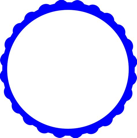 Free Scalloped White Circle Frame Png Clipart Best