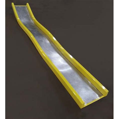 D820c Straight Slide Wave For 10 Foot Deck Height Stainless Steel Chute