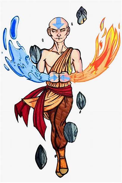 Cartoon Aang Avatar Clip Seekpng Library