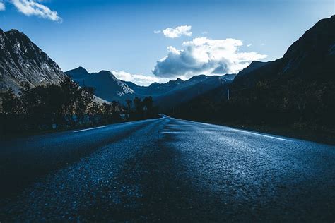 Hd Wallpaper Icy Mountain Scenry Road Asphalt Tarmac Outdoors