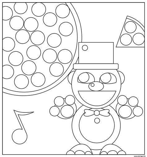 Coloriage Five Nights At Freddys Fnaf Sheets A4 Coloring Pages