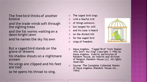 🌷 I Know Why The Caged Bird Sings Poem Questions Questions Answers Of