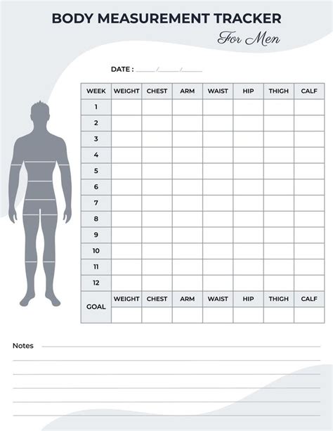 Free Body Measurement Chart Printable Or Online 53 Off