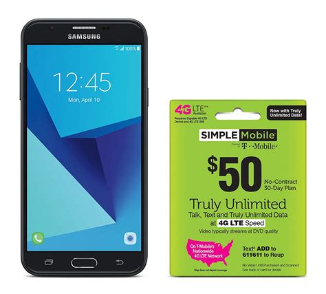 Simple Mobile Samsung Galaxy J7 Sky Pro 4g Lte Prepaid Smartphone With