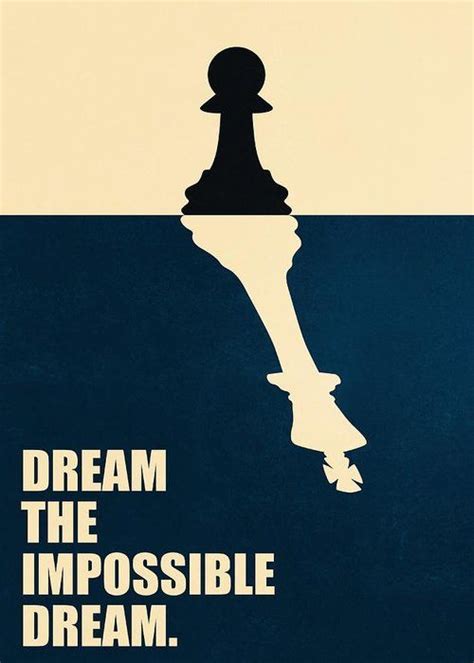 Dream The Impossible Dream Life Motivational Quotes Poster Greeting