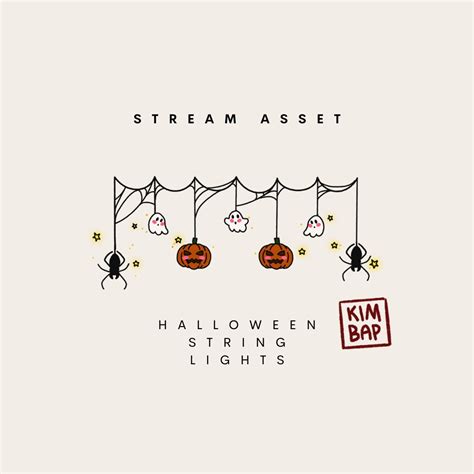 Stream Asset Animated Halloween String Lights Etsy