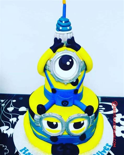 They're yellow, they love bananas, and they glow in the dark, these cute yellow despicable me is one of our family's favorite movies.these minion cake pops will be a hit with all the kids! 50 Minions Cake Design (Cake Idea) - March 2020 | Minion cake design, Cool cake designs
