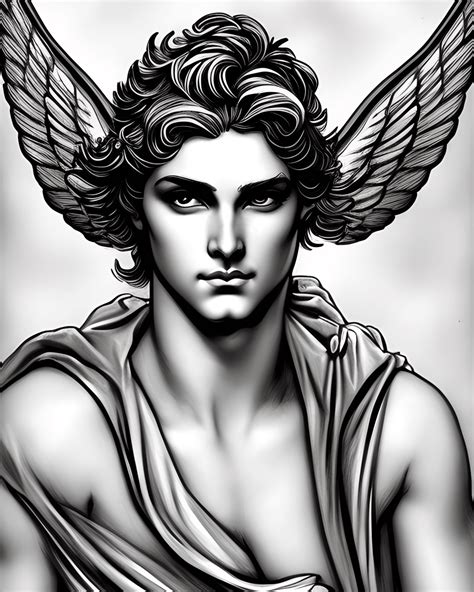 Beautiful Greek God Cupid Charlie Bowater Style · Creative Fabrica